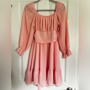 Light pink flowy dress